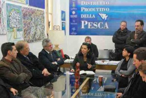 Boldrini incontra i pescatori del distretto