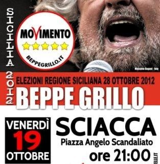 <strong>Beppe Grillo a Sciacca</strong> concluderà il tour agrigentino per il M5S