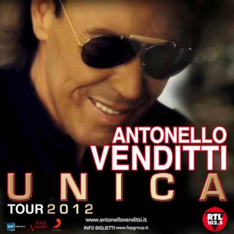 <strong>Antonello Venditti</strong>, Unica tour 2012 a Caltanissetta