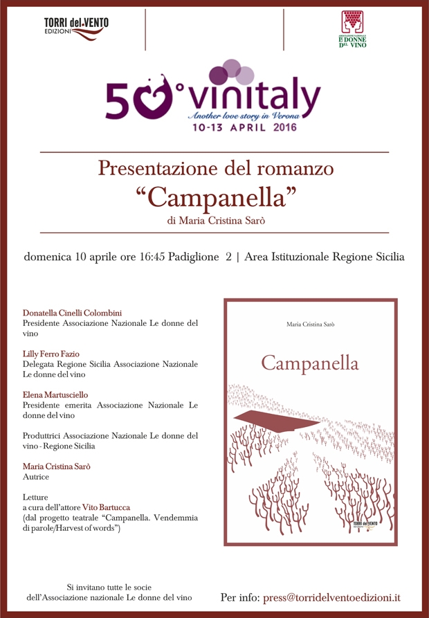 Vinitaly 2016, presentazione del libro “Campanella”